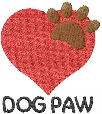 Time-Limited Dog Paw Embroidery Design