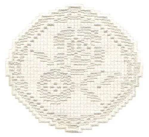 Filigree Roses Circle Embroidery Design Trending