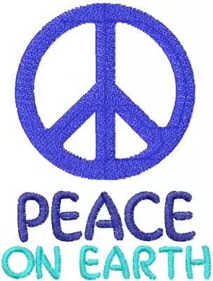 Peace On Earth Embroidery Design Best Price