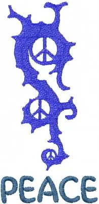 Peace Design Embroidery Design Special Discount