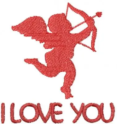 Affordable Cupid I Love You Embroidery Design