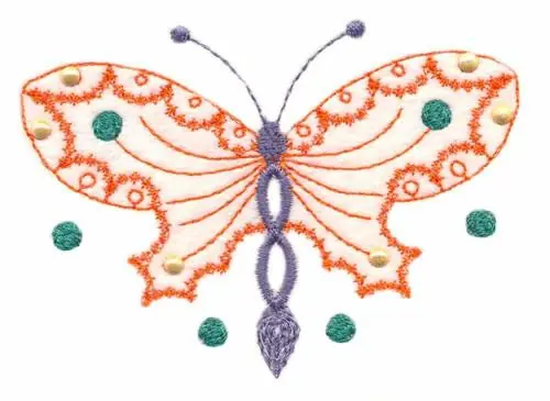 Seasonal Sale Jeweled Butterfly Embroidery Design