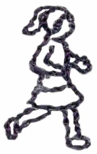 Girl Playing Embroidery Design Last Chance
