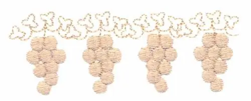 Grapes Embroidery Design Seasonal Sale