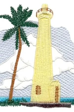 Barbers Point Lighthouse Embroidery Design Must Have