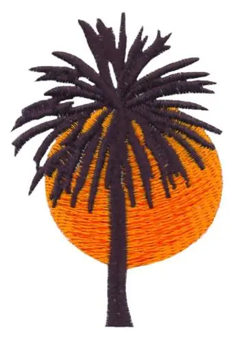 Exclusive Offer Palm Tree Silhouette Embroidery Design