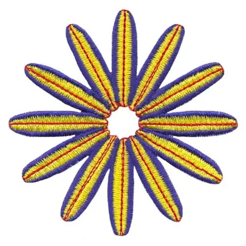 High Quality Surfboard Circle Embroidery Design