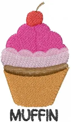 Hassle-Free Returns Muffin Embroidery Design