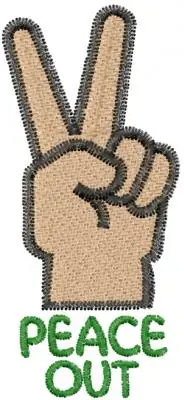 Editor’s Pick Peace Out Embroidery Design
