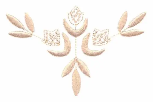 Worldwide Shipping Three Flower Sprig Embroidery Design