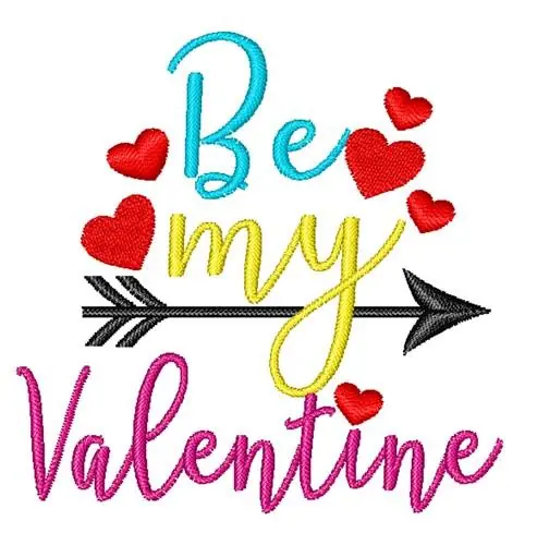 Be My Valentine Embroidery Design Special Discount