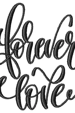 Buy Online Forever Love Embroidery Design