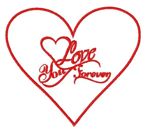 Best Seller Love You Forever Embroidery Design