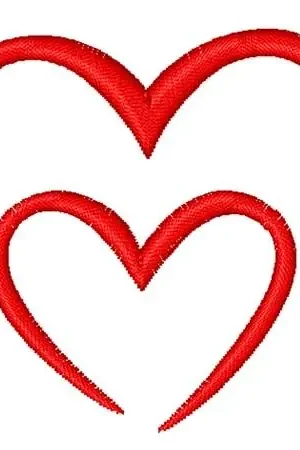 Budget Heart In Heart Embroidery Design