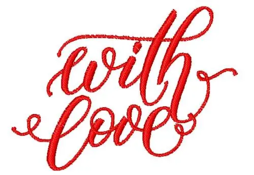 Budget With Love Embroidery Design