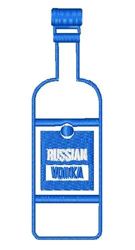 Affordable Russian Vodka Embroidery Design