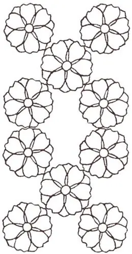 Apple Blossom Sashiko Embroidery Design Shop Now