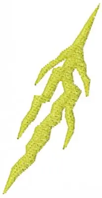 Yellow Lightning Bolt Embroidery Design Place Order