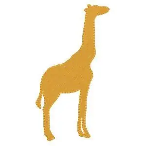 Low Price Giraffe Silhouette Embroidery Design