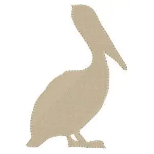 Pelican Silhouette Embroidery Design Free Delivery