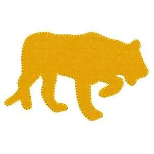 Lion Silhouette Embroidery Design Exclusive Offer