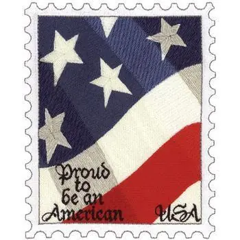 Must Have Flag Stamp Embroidery Design