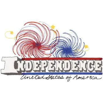 Independence Embroidery Design Trending