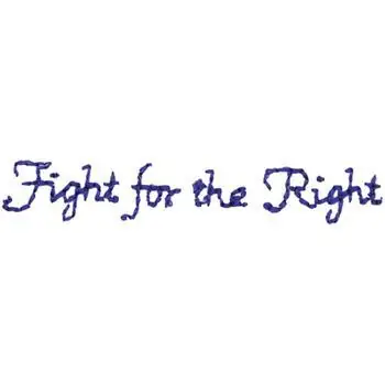 Fight For The Right Embroidery Design Special Offer