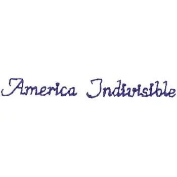 America Indivisible Embroidery Design Limited Offer