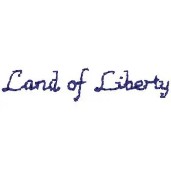 Land Of Liberty Embroidery Design Order Now