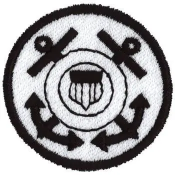 Handmade Coast Guard Embroidery Design