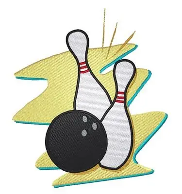 Bowling Ball Embroidery Design Bargain