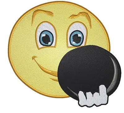 Bowling Emoticon Embroidery Design Hot Deal