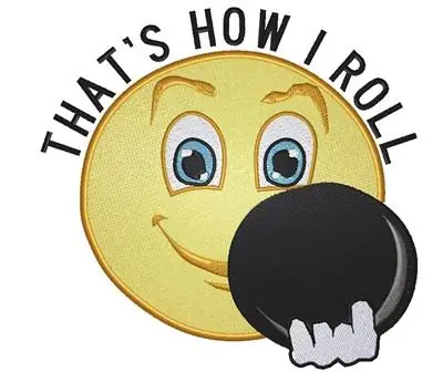 Buy Online How I Roll Embroidery Design