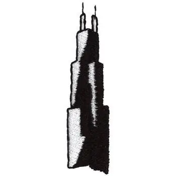 Factory Price Sears Tower Embroidery Design