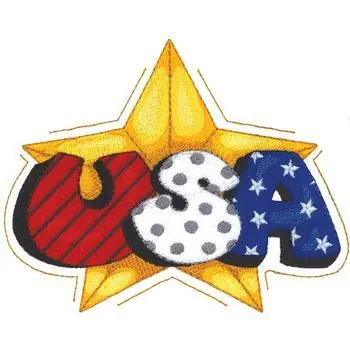 Worldwide Shipping U S A Embroidery Design