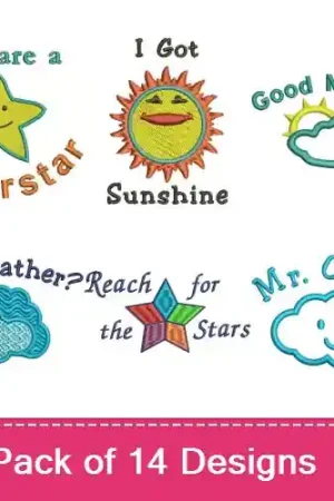While Supplies Last Reach For The Sky Embroidery design pack by Favpro Designs, Embroidery Packs on EmbroideryDesigns.com