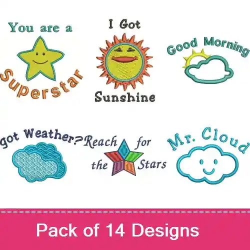 While Supplies Last Reach For The Sky Embroidery design pack by Favpro Designs, Embroidery Packs on EmbroideryDesigns.com