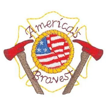 Flash Sale USAs Bravest Firefighters Embroidery Design
