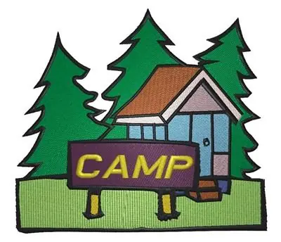 Camp Scene Embroidery Design Editor’s Pick