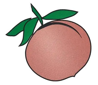 Affordable Peach Embroidery Design