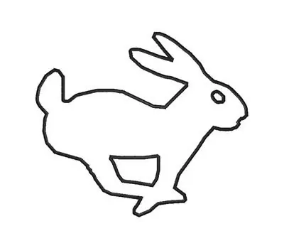 Bunny Outline Embroidery Design No Minimum Order