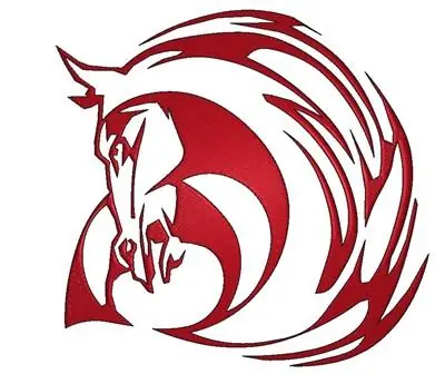 Wholesale Abstract Horse Embroidery Design