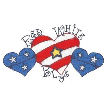 Price Cut Red, White & Blue Embroidery Design