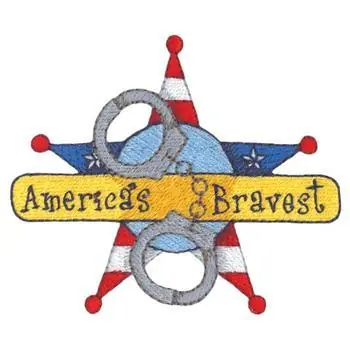 Americas Bravest Police Embroidery Design Buy Today