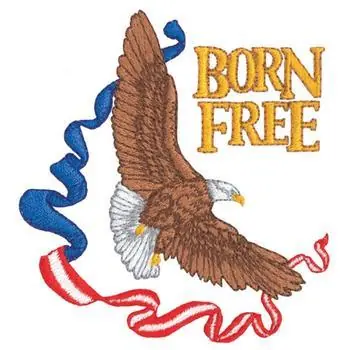 Crafted Born Free Embroidery Design