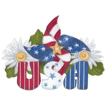 Original Usa Pinwheel Embroidery Design