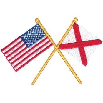 Order Now USA & Alabama Embroidery Design