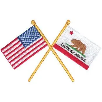 Price Cut USA & California Embroidery Design