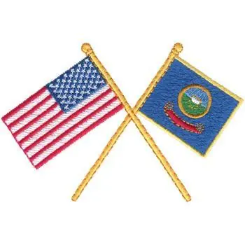 USA & Idaho Embroidery Design Same Day Shipping